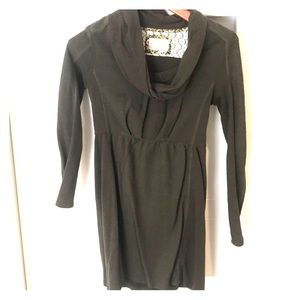 Dark green long sleeve dress